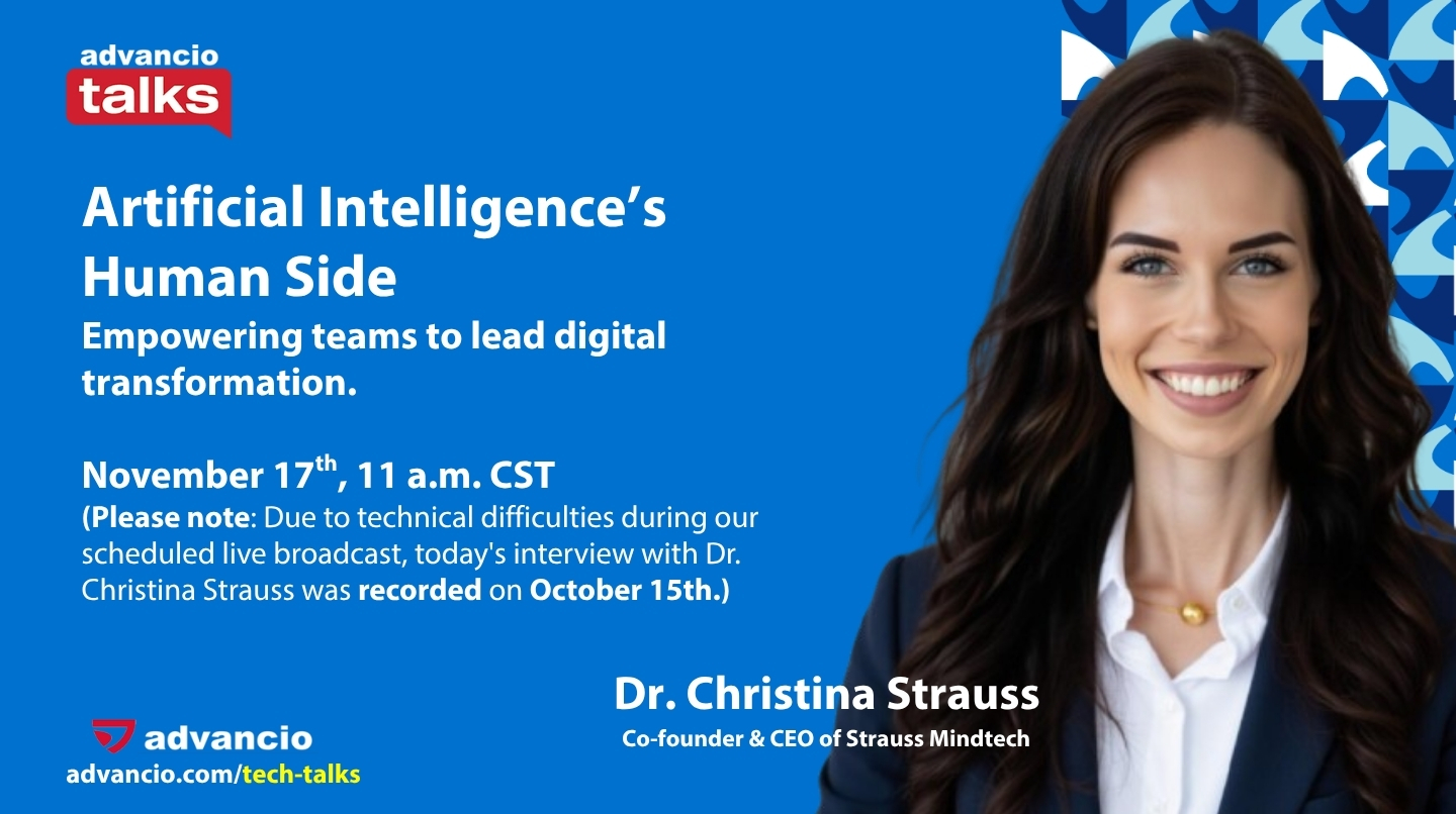 Advancio Talks Season 2 &ndash; Episode 18 with &ndash; Christina Strauss